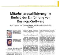 Mitarbeiterqualifizierung im Umfeld der Einführung von Business-Software