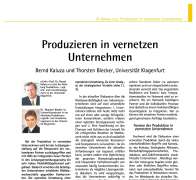 Produzieren in vernetzen Unternehmen