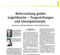 Beherrschung großer Logistiknetze