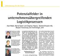Potenzialfelder in unternehmensübergreifenden Logistikprozessen