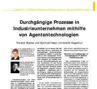 Durchgängige Prozesse in Industrieunternehmen mithilfe von Agententechnologien