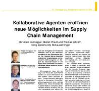 Kollaborative Agenten eröffnen neue Möglichkeiten im Supply Chain Management
