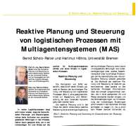 Reaktive Planung und Steuerung von logistischen Prozessen mit  Multiagentensystemen (MAS)