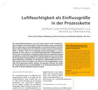 Luftfeuchtigkeit als Einflussgröße in der Prozesskette