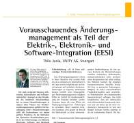 Vorausschauendes Änderungsmanagement als Teil der Elektrik-, Elektronik- und Software-Integration (EESI)