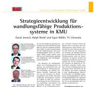Strategieentwicklung für wandlungsfähige Produktionssysteme in KMU