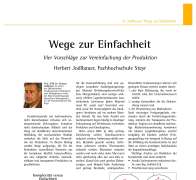 Wege zur Einfachheit