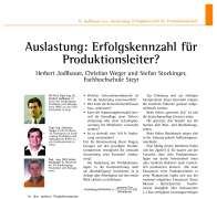 Auslastung: Erfolgskennzahl für Produktionsleiter?