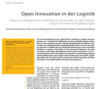 Open Innovation in Logistics