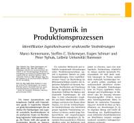 Dynamik in Produktionsprozessen