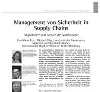 Management von Sicherheit in Supply Chains