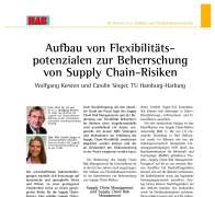 Aufbau von Flexibilitätspotenzialen zur Beherrschung von Supply Chain-Risiken