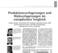Produktionsverlagerungen und Rückverlagerungen im europäischen Vergleich