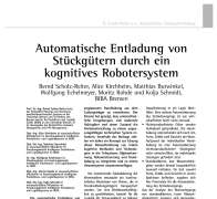Automatische Entladung von Stückgütern durch ein kognitives Robotersystem