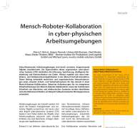Mensch-Roboter-Kollaboration in cyber-physischen Arbeitsumgebungen