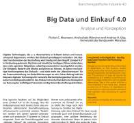 Big Data und Einkauf 4.0 Analyse und Konzeption