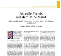 Aktuelle Trends auf dem MES-Markt
