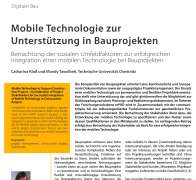 Mobile Technologie zur Unterstützung in Bauprojekten