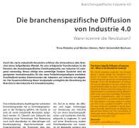 Die branchenspezifische Diffusion von Industrie 4.0