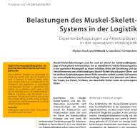 Belastungen des Muskel-Skelett-Systems in der Logistik