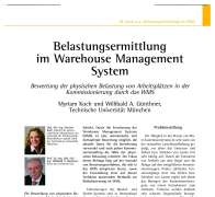 Belastungsermittlung im Warehouse Management System