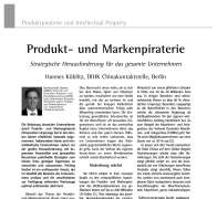 Product- and Trademark Counterfeiting