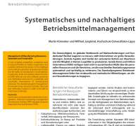 Systematisches und nachhaltiges Betriebsmittelmanagement