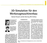 3D-Simulation für den Werkzeugmaschinenbau