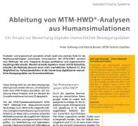 Ableitung von MTM-HWD®-Analysen aus Humansimulationen