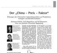 Der „China – Preis – Faktor“