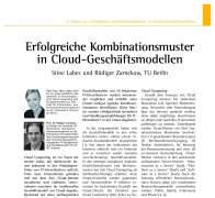 Common Patterns of Cloud Business Models