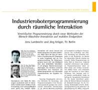 Industrieroboterprogrammierung durch räumliche Interaktion