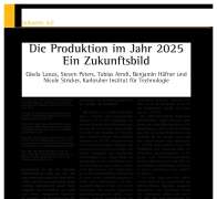 Die Produktion im Jahr 2025  Ein Zukunftsbild