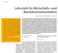 Lehrstuhl für Wirtschafts- und Betriebswissenschaften