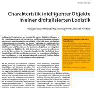 Charakteristik intelligenter Objekte in einer digitalisierten Logistik