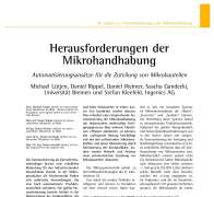 Herausforderungen der Mikrohandhabung