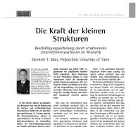 Die Kraft der kleinen Strukturen