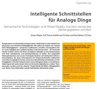 Intelligente Schnittstellen für Analoge Dinge