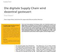 Die digitale Supply Chain wird dezentral gesteuert