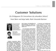Customer Solutions