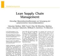 Lean Supply Chain Management