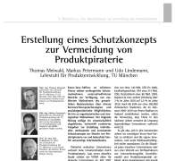 Erstellung eines Schutzkonzepts zur Vermeidung von Produktpiraterie
