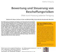 Bewertung und Steuerung von Beschaffungsrisiken
