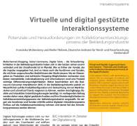 Virtuelle und digital gestützte Interaktionssysteme