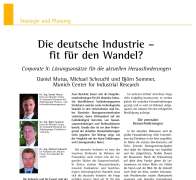 The German Industry – Fit for Change?