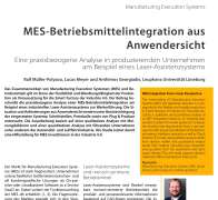 MES-Betriebsmittelintegration aus Anwendersicht
