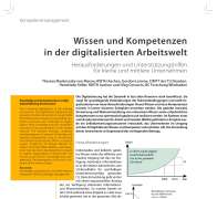 Wissen und Kompetenzen in der digitalisierten Arbeitswelt