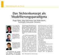 Das Sichtenkonzept als Modellierungsparadigma