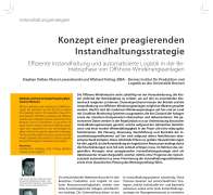 Konzept einer preagierenden Instandhaltungsstrategie