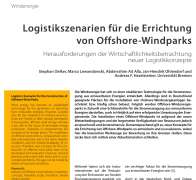 Logistikszenarien für die Errichtung von Offshore-Windparks